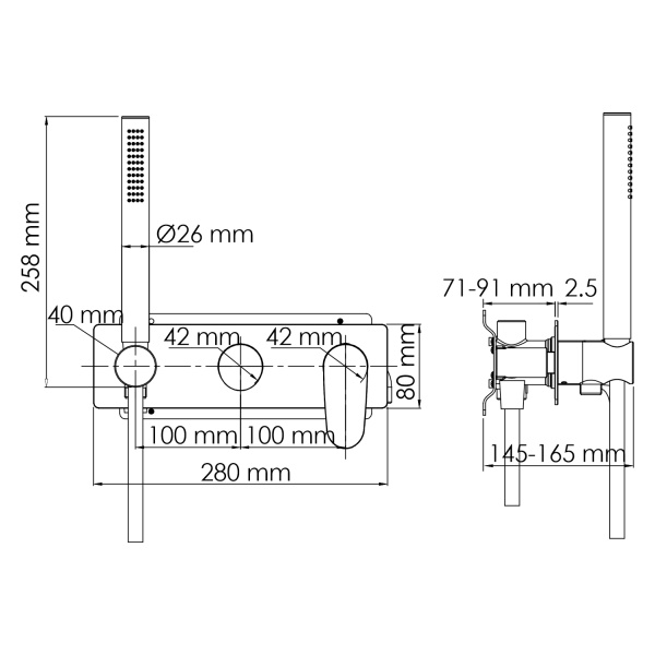 Смеситель для душа WasserKRAFT Dinkel 5877 фото
