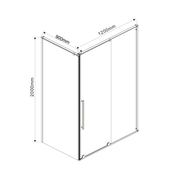 Душевой уголок Vincea Arno VSR-1A9012CL 120x90 фото