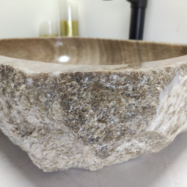 Накладная раковина из оникса Erozy Sunset Brown EO-00744 (52*41*15см) фото