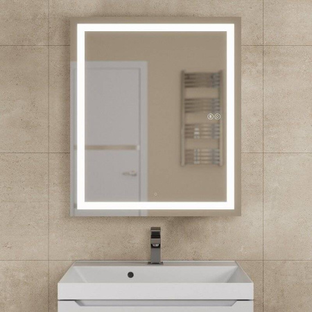 Зеркало шкаф с подсветкой в ванную Uperwood Tanos 60 ZTanos60w белый фото