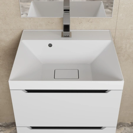 Тумба под раковину Uperwood Tanos 50 2191020002 белая/графит фото