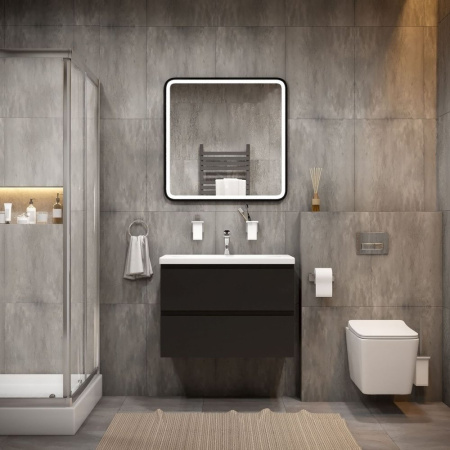 Зеркало с подсветкой Art&Max Genova AM-Gen-800-800-DS-F 80 см фото