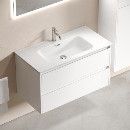 Тумба под раковину Sancos Libra LB90W белая фото