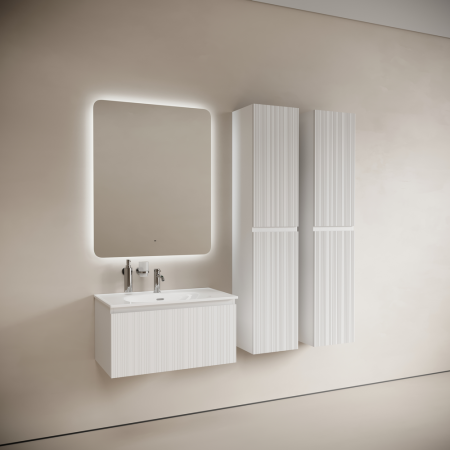 Тумба под раковину Sancos Code CD80W белая фото