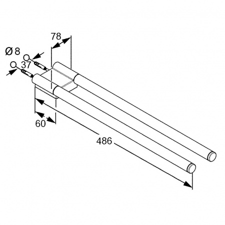 Полотенцедержатель Kludi A-XES 4897705 фото