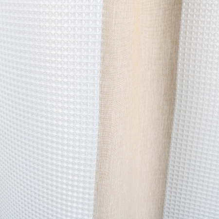 Текстильная шторка для ванны Fixsen Vafel FX-5020A бежевая фото