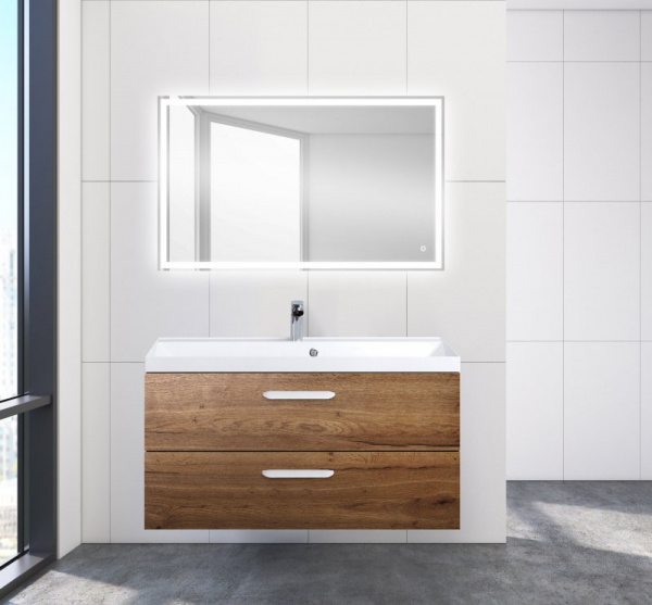 Тумба под раковину Belbagno Aurora AURORA-1000-2C-SO-RT Rovere Tabacco фото