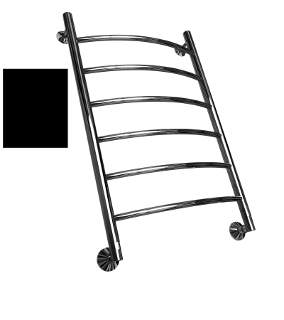 Полотенцесушитель водяной Двин R 80/50 (1"-½" К3 Чёрный матовый) (4627167295092) фото