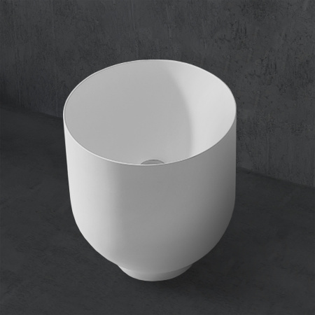 Накладная раковина Abber Stein AS2618 40x40 белая матовая фото