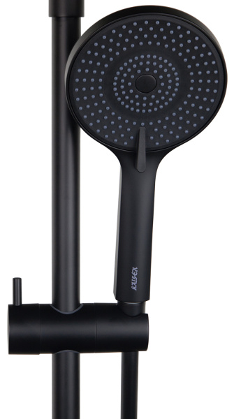 Душевая система с термостатом Kaiser Serio 05382-9 черная матовая фото