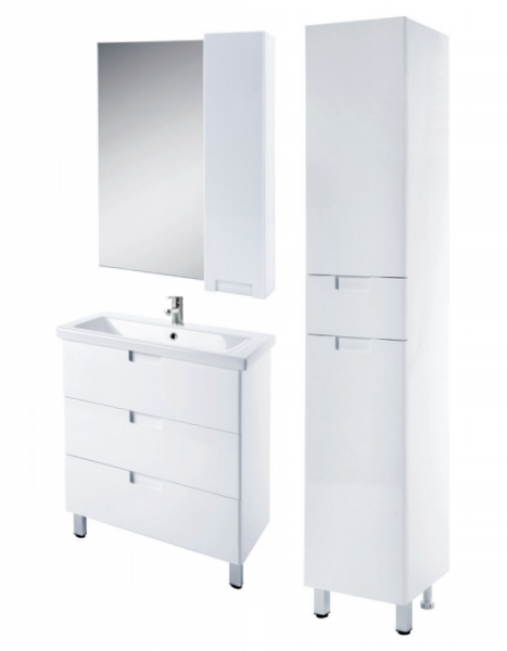 Тумба под раковину с 3 ящ. Bellezza Пегас-80 белая фото