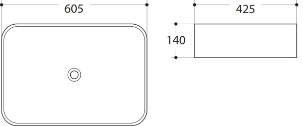 Накладная раковина Art&Max AM-78565 60x42 белая фото