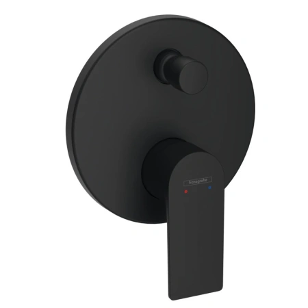 Смеситель для ванны и душа Hansgrohe Rebris E 72468670 черный матовый фото