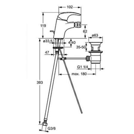 Смеситель для биде Hansa Pico 46073203 фото