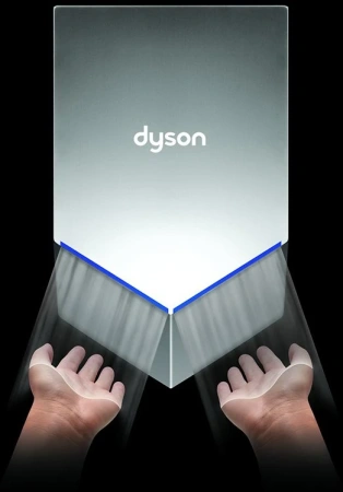 Сушилка для рук Dyson Airblade HU02 307170-01 никелерованная фото