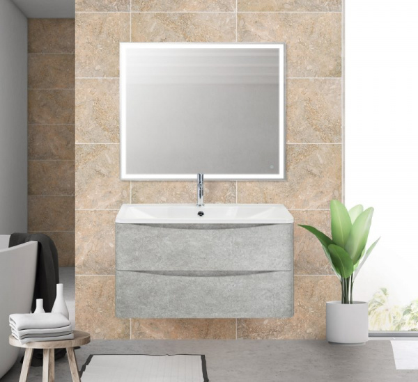 Тумба под раковину BelBagno Acqua ACQUA-1000-2C-SO-CVG 100 см Cemento Verona Grigio фото