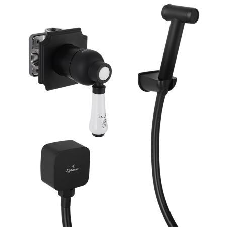 Гигиенический душ со смесителем Elghansa Terrakotta 34C0786-Black (Set-84) фото