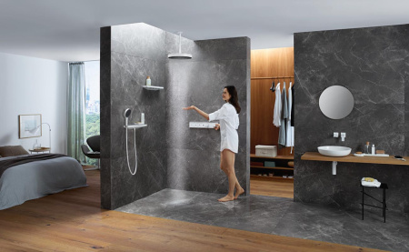 Верхний тропический душ Hansgrohe Rainfinity 360 1jet 26231700 белый матовый фото
