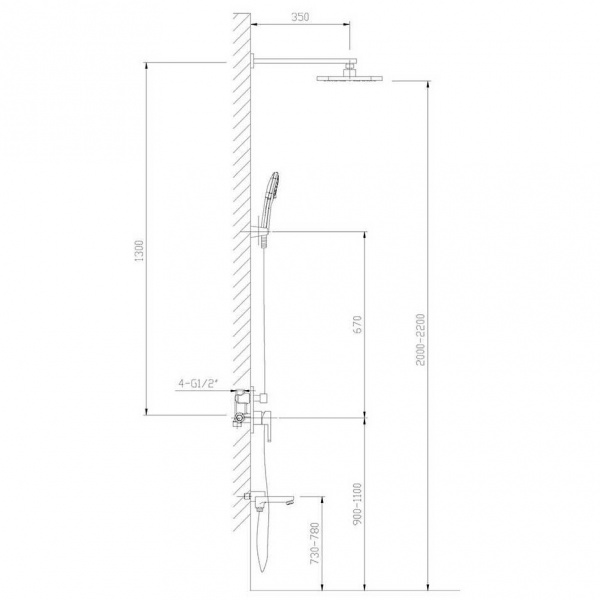 Душевая система скрытого монтажа Timo Selene SX-3069/00SM (1013) фото