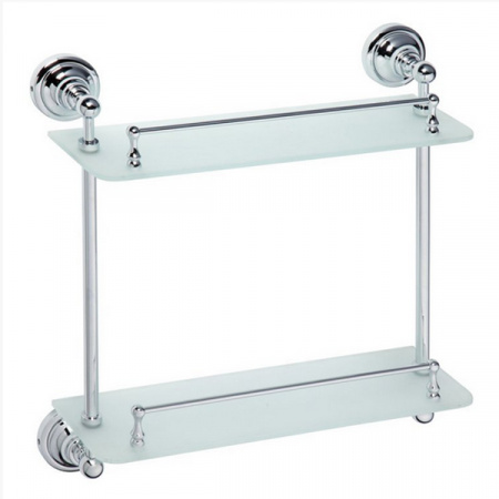 Полка стеклянная двойная Bemeta Retro 144301122 фото