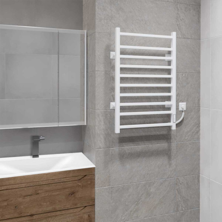 Электрический полотенцесушитель Vincea VTD-1LWE белый матовый10 фото