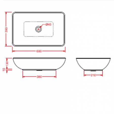 Накладная раковина Artceram Tai TAL001 01 00 bi фото