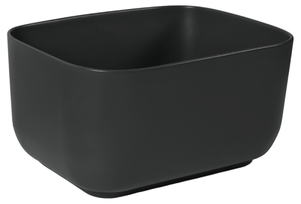 Накладная раковина SantiLine SL-1112MB 46x37 черная матовая фото