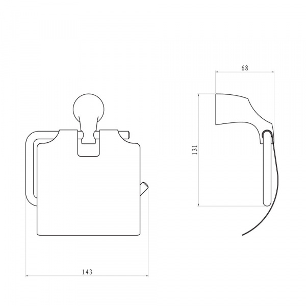 Держатель для туалетной бумаги Rush Devon DE75111 фото