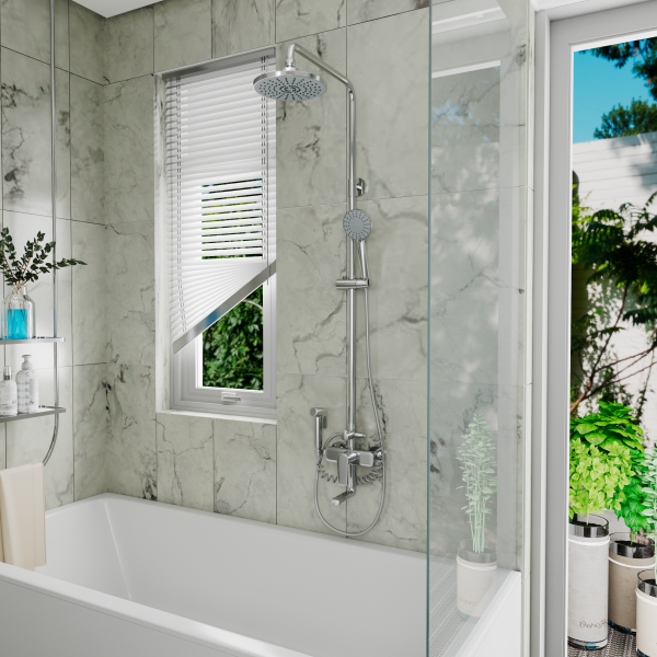 Душевая система с гигиеническим душем D&K Bayern.Furth DA1524701B18 хром фото