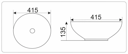 Накладная раковина GID MNC499 41,5х41,5 фото