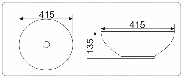 Накладная раковина GID MNC499 41,5х41,5 фото