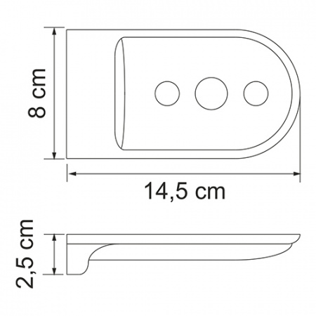 Мыльница настенная WasserKRAFT Kammel K-8369WHITE фото