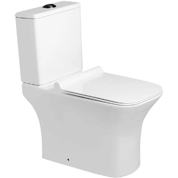 Унитаз напольный безободковый SantiLine SL-5023 с сиденьем фото