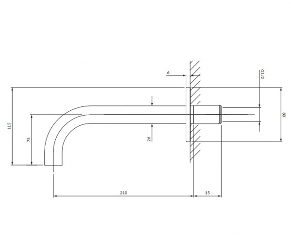 Излив для ванны Omnires Y WDYNI никель фото