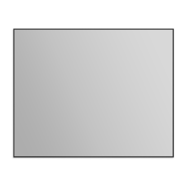 Зеркало в алюминиевой раме BelBagno SPC-AL-1000-800 Nero 100x80 черное фото