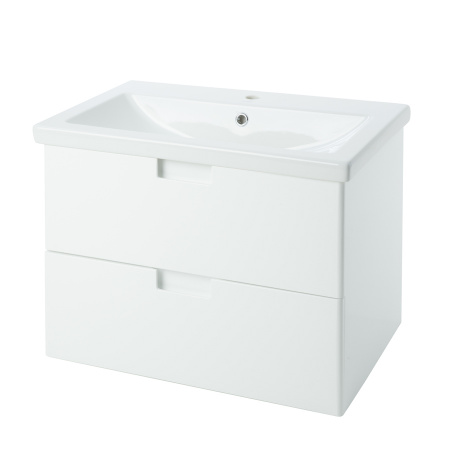 Тумба под раковину с 2 ящ. Bellezza Пегас-70 белая фото