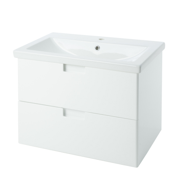 Тумба под раковину с 2 ящ. Bellezza Пегас-80 белая фото