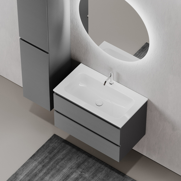 Тумба под раковину Sancos Folk FL80GS Grey soft фото