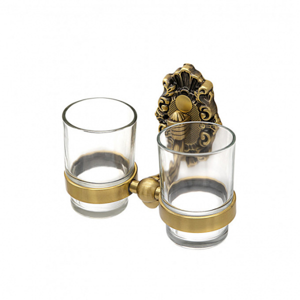 Два стакана для зубных щеток Milacio Valls MC.923.BR бронза фото