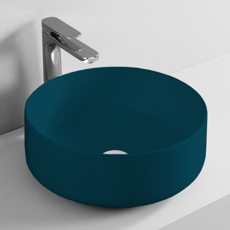 Раковина Artceram Cognac COL001 42 00 42x42 petrolio фото