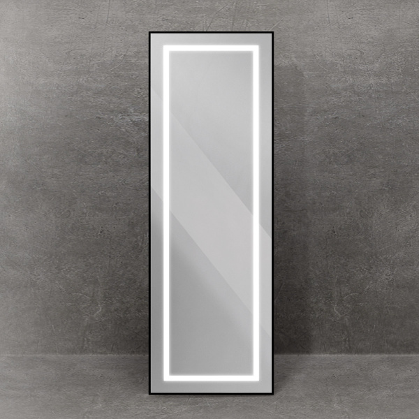Зеркало напольное BelBagno SPC-KRAFT-555-1700-TCH-PIA-NERO 55x165 фото