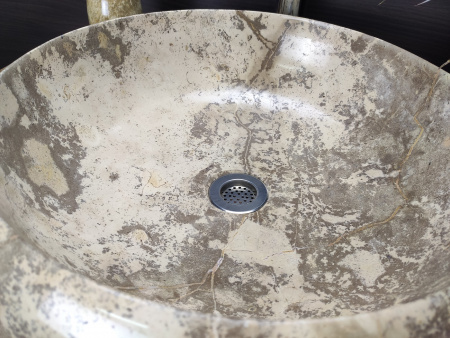 Раковина из мрамора Indo Donut Champur Medium DM-00236 фото