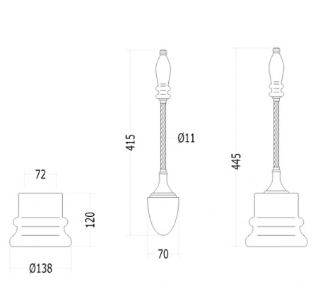 Ерш напольный Devon & Devon Dorothy 2DOR417OT фото