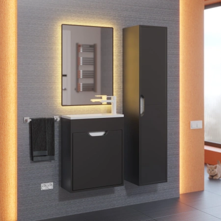 Тумба под раковину Uperwood Modul 50 2930205360 черная фото