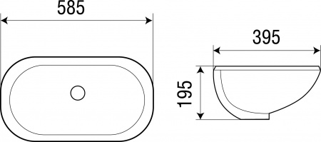 Раковина WeltWasser Deilbach DEILBACH 6030 58,5х39,5 фото