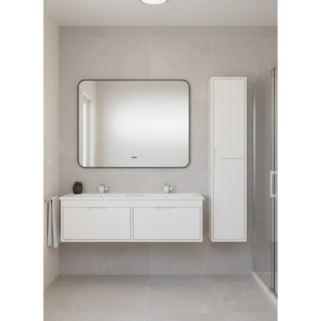 Тумба под двойную раковину Uperwood Modul 120 TModul120W белая фото