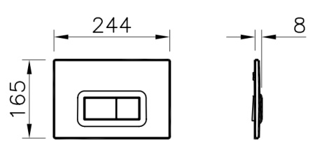 Комплект VitrA Normus 9773B003-7200 кнопка хром фото