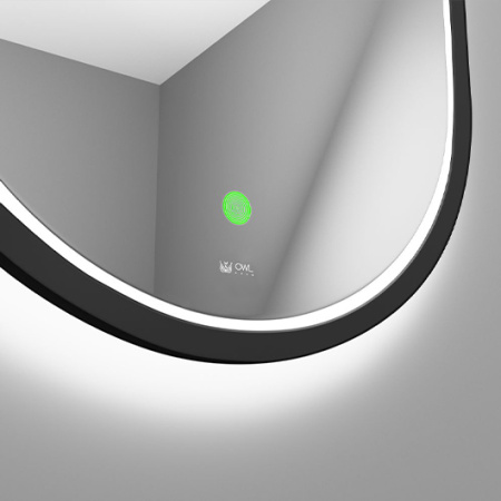 Зеркало OWL 1975 Langas OWLM200302 40x80 черное фото