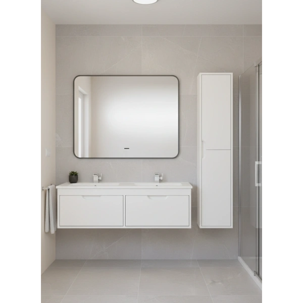 Тумба под двойную раковину Uperwood Modul 120 TModul120W белая фото