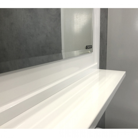 Зеркало Comforty Феррара-100 белый глянец фото